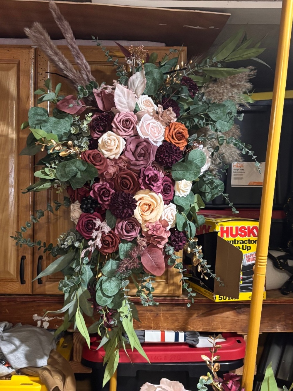 Floral arrangement for arch or floral backdrop